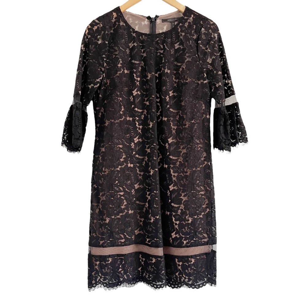 BCBGMaxAzria Celestia Black Lace Dress NWT Size XXS